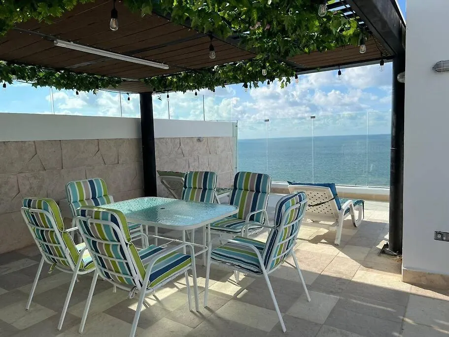 Zona Morros Cartagena Apto 2 Hab Con Jacuzzi Y Terraza Bbq, Wifi Y Frente A La Playa Apartment 0*,